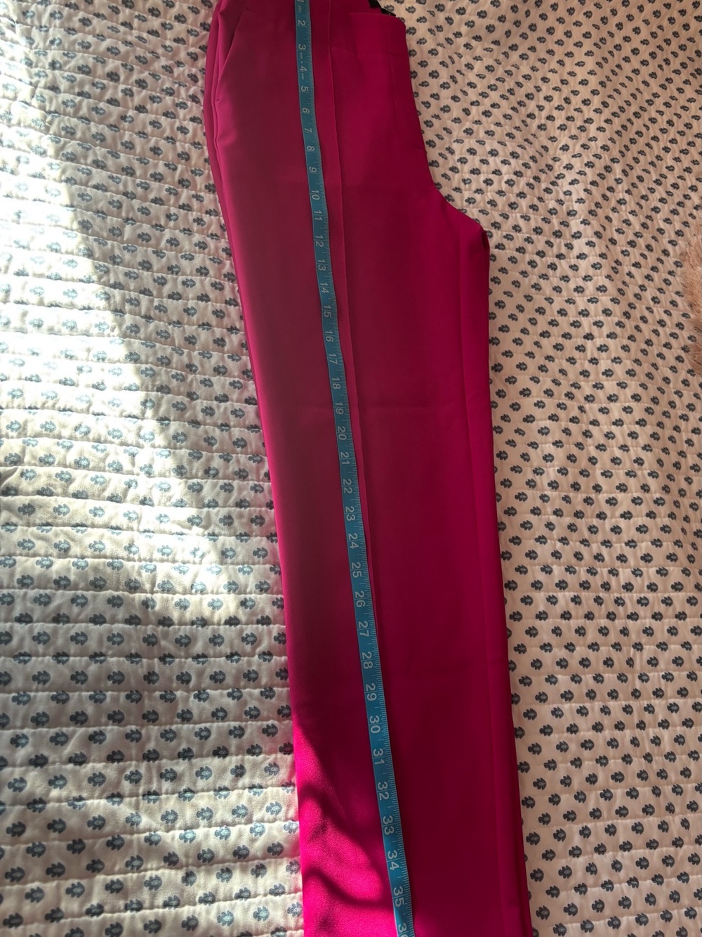 Rachel Zoe Bright Fuchsia Straight Leg Pants - Picture 3 of 12